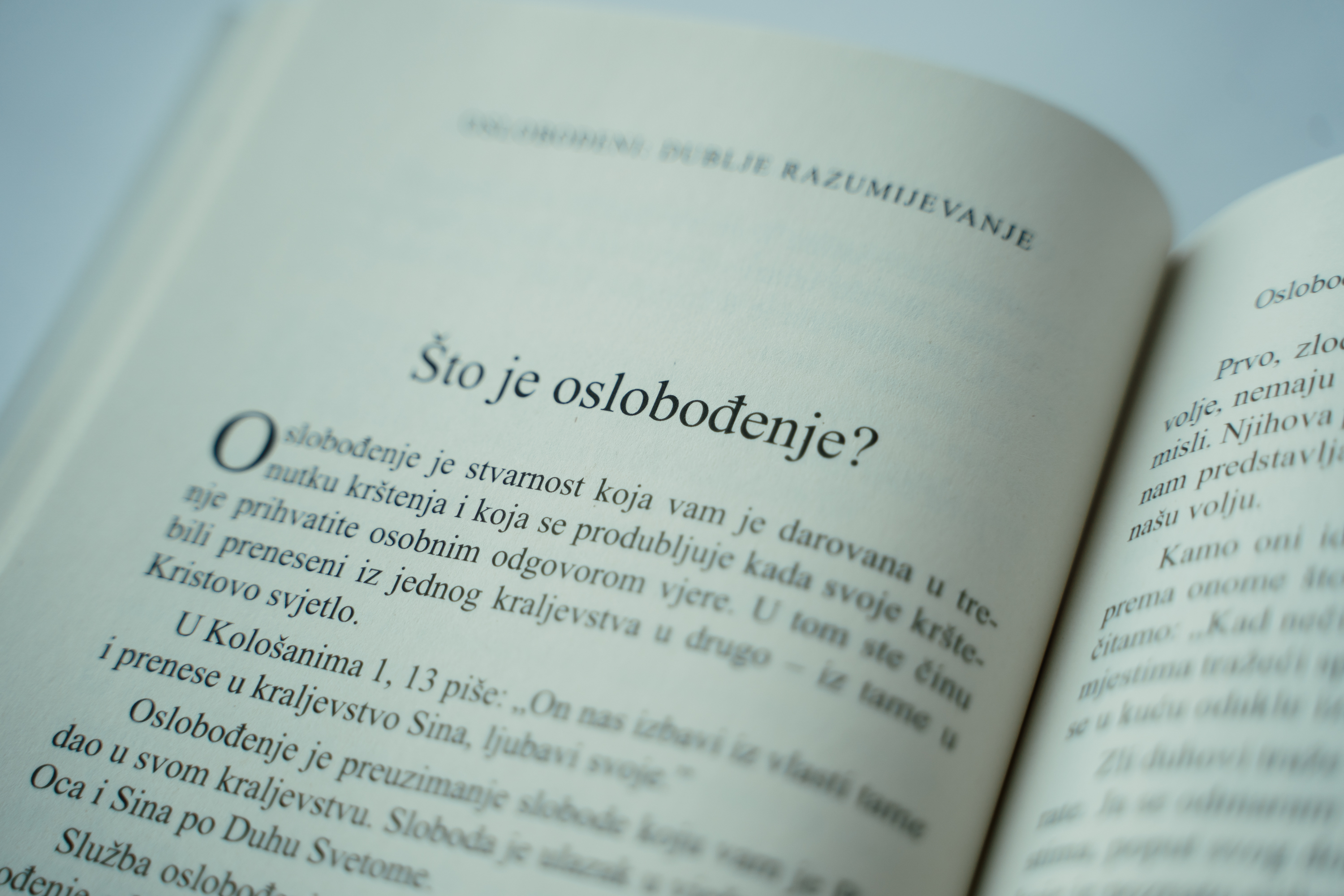 OSLOBOĐENI: Dublje razumijevanje